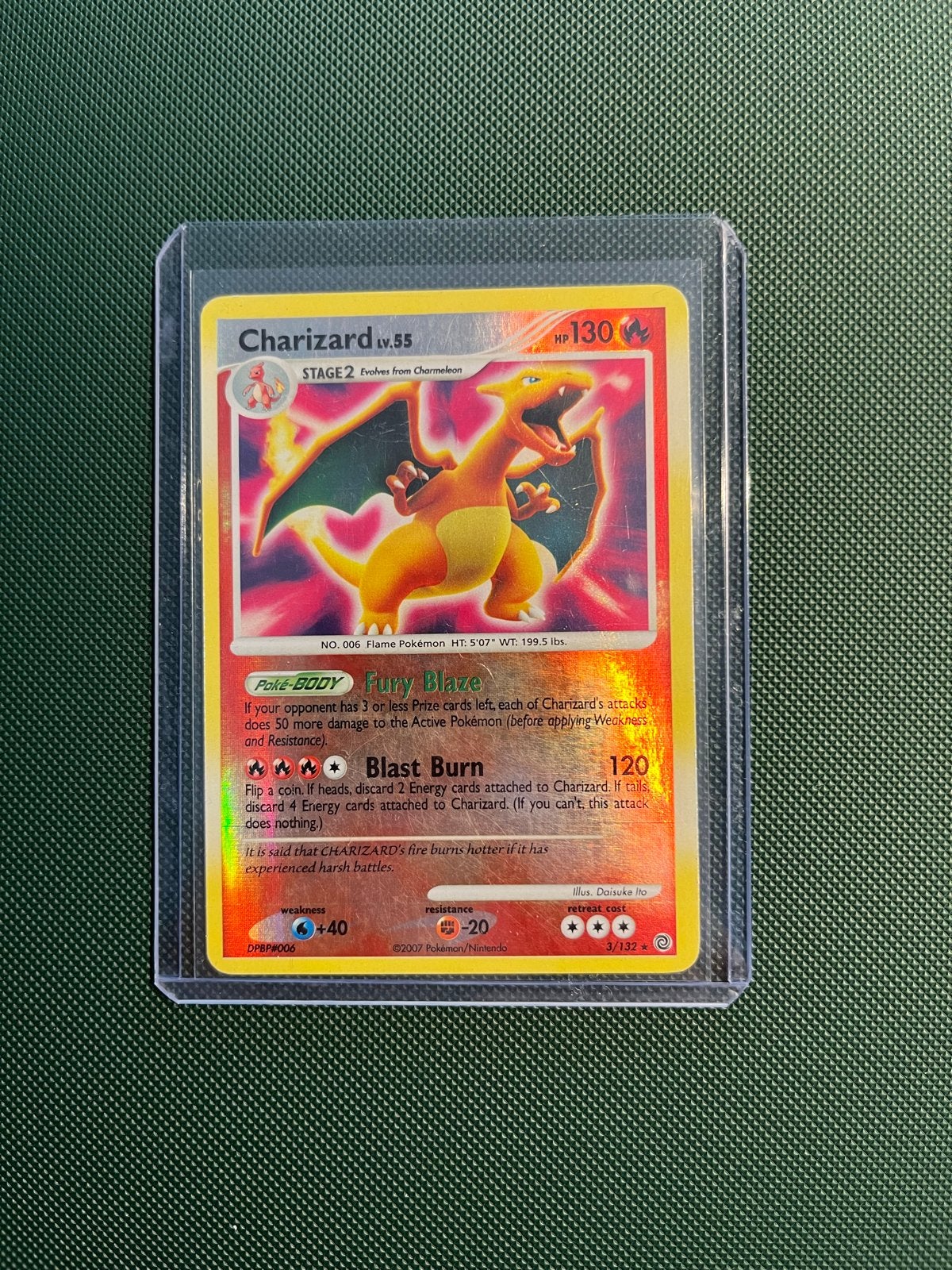 Charizard Secret Wonders Reverse Holo 3/132 Pokémon Kaart, Ophalen of Verzenden, Zo goed als nieuw, Losse kaart, Foil