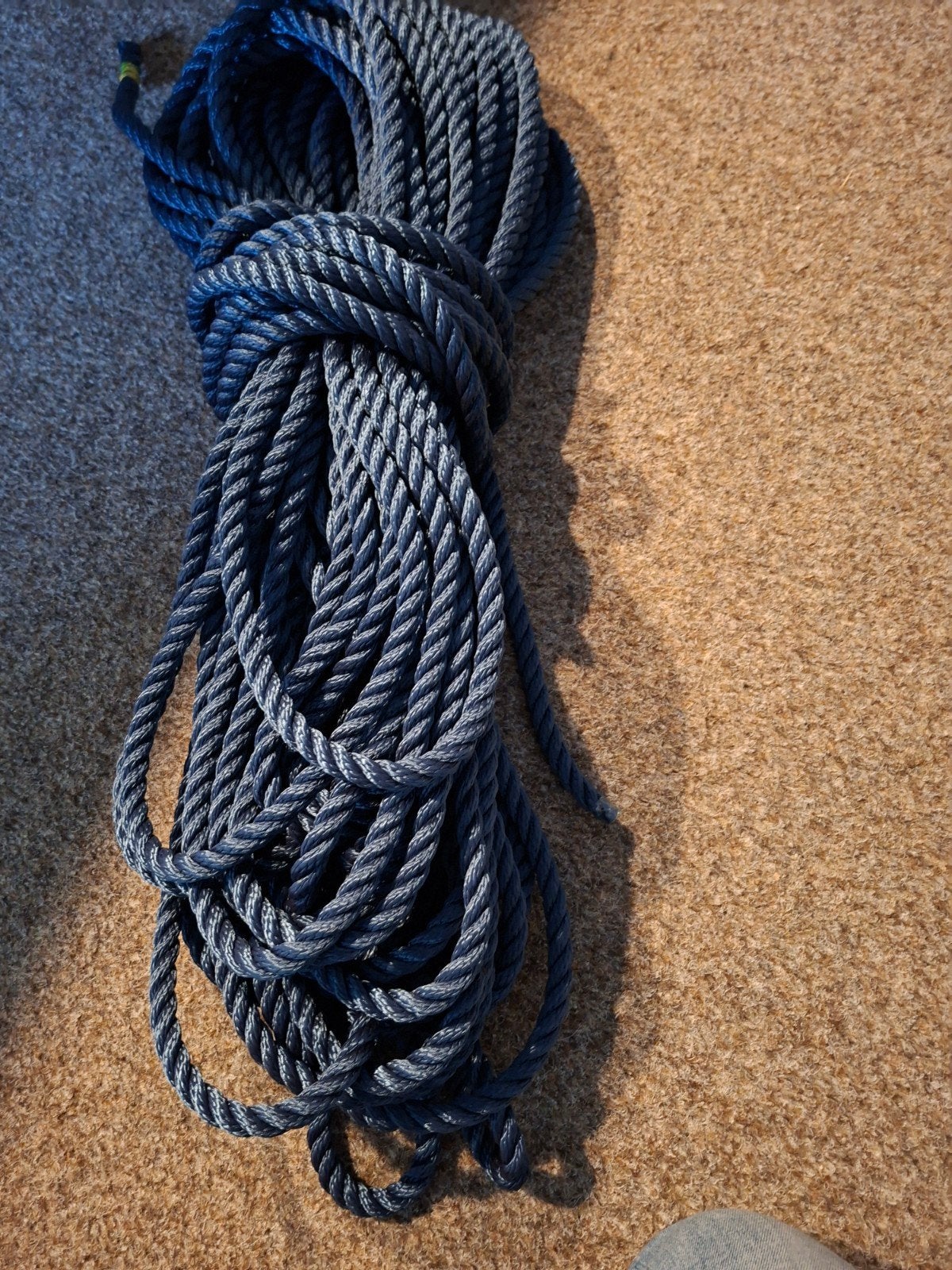 Hollex 3-Strengs Landvast Touw 12mm Polypropyleen Blauw, Ophalen of Verzenden, Nieuw