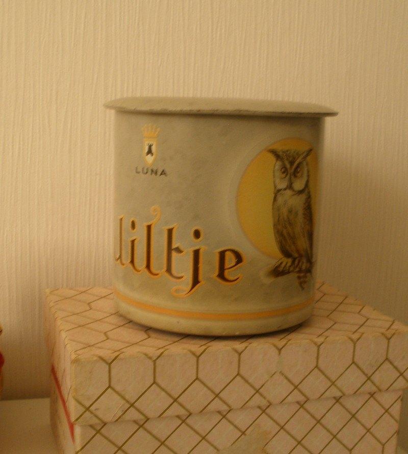 Oud Uiltje Luna sigaren blik, Verzamelen, Ophalen of Verzenden, Zo goed als nieuw, Overige, Overige merken
