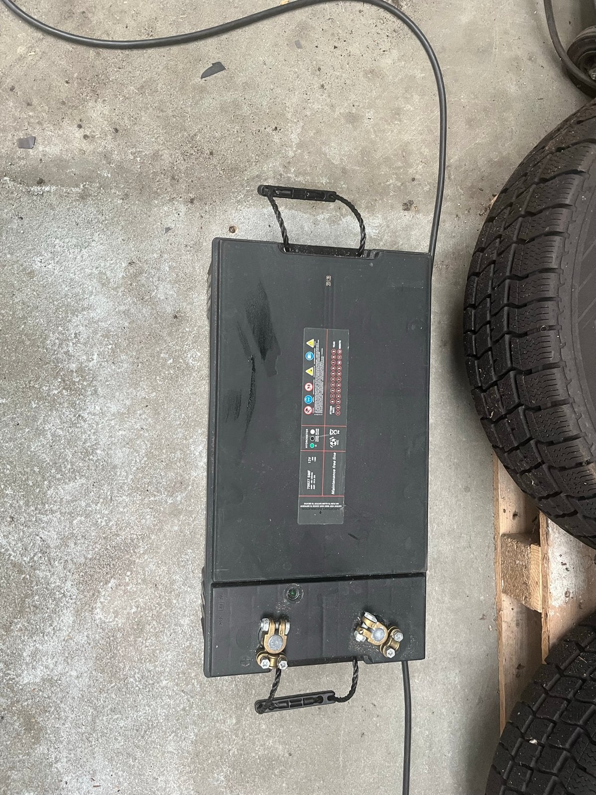 Auto/camper  accu 12V 200 ah Gebruikt, Ophalen, Gebruikt