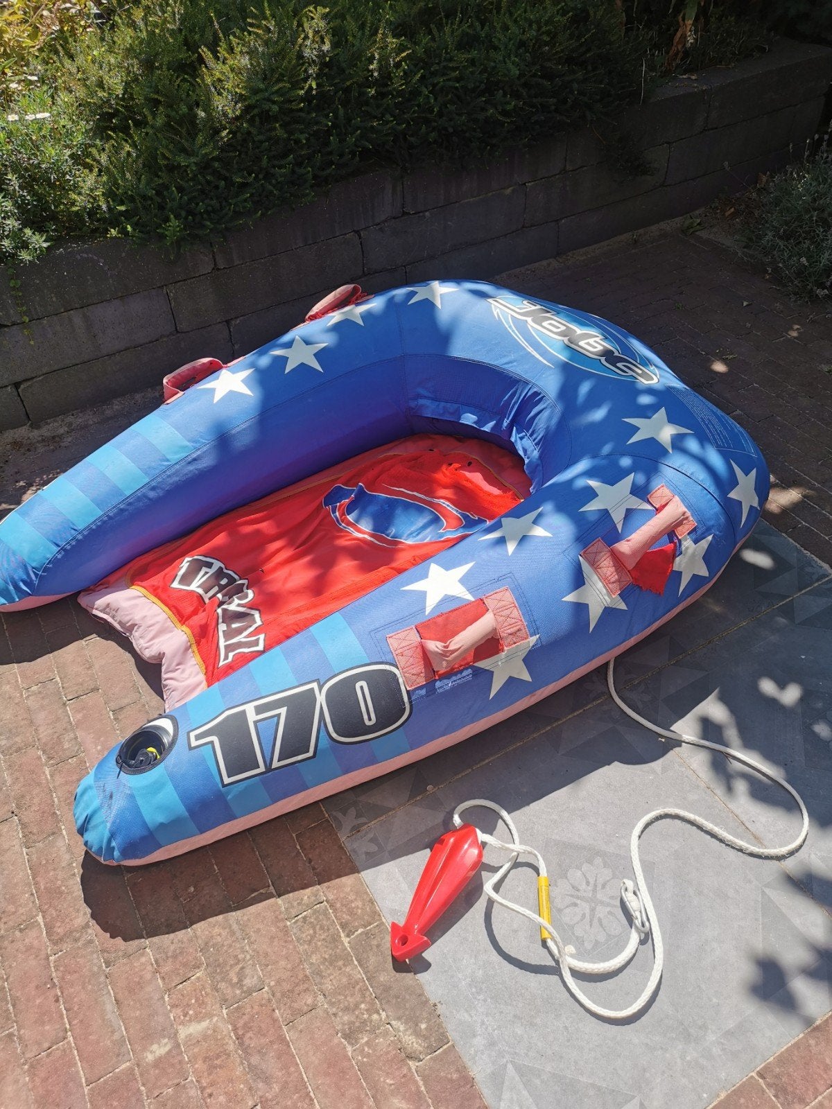 Jobe Tribal 170 Funtube - Opblaasbare band achter boot, Watersport en Boten, Ophalen of Verzenden, Gebruikt