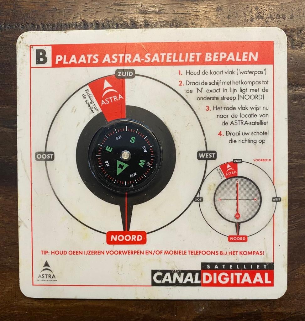Astra Satelliet Zoeker Kompas Canal Digitaal, Ophalen of Verzenden, Gebruikt