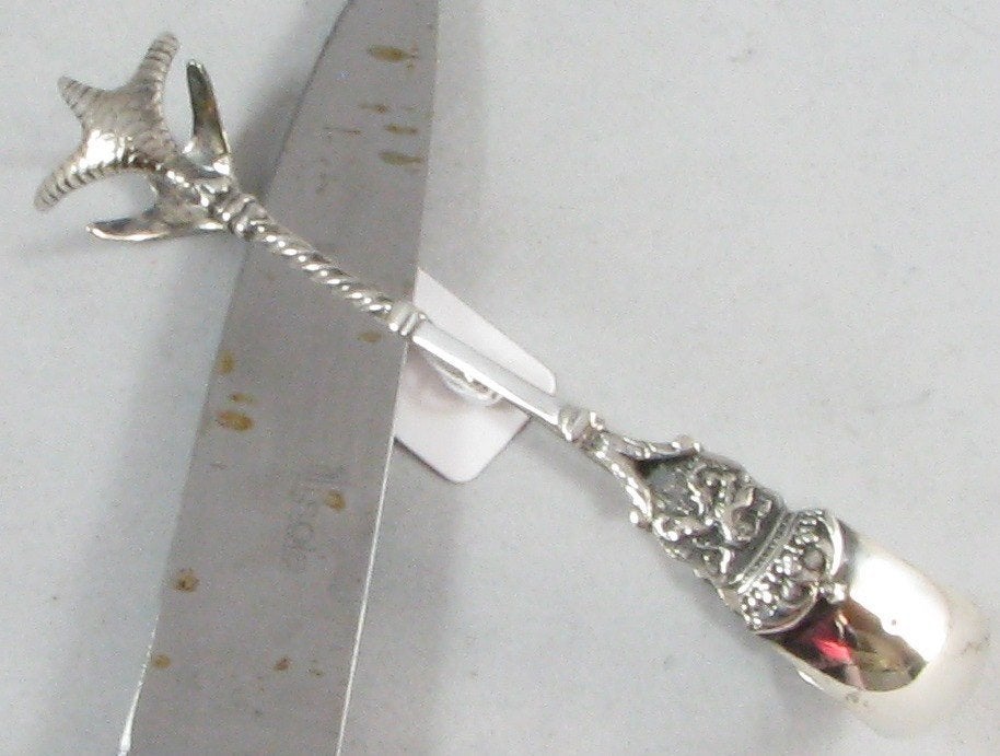 Zilveren klontjestang Massief  835 zilver, Antiek en Kunst, Ophalen of Verzenden, Zilver