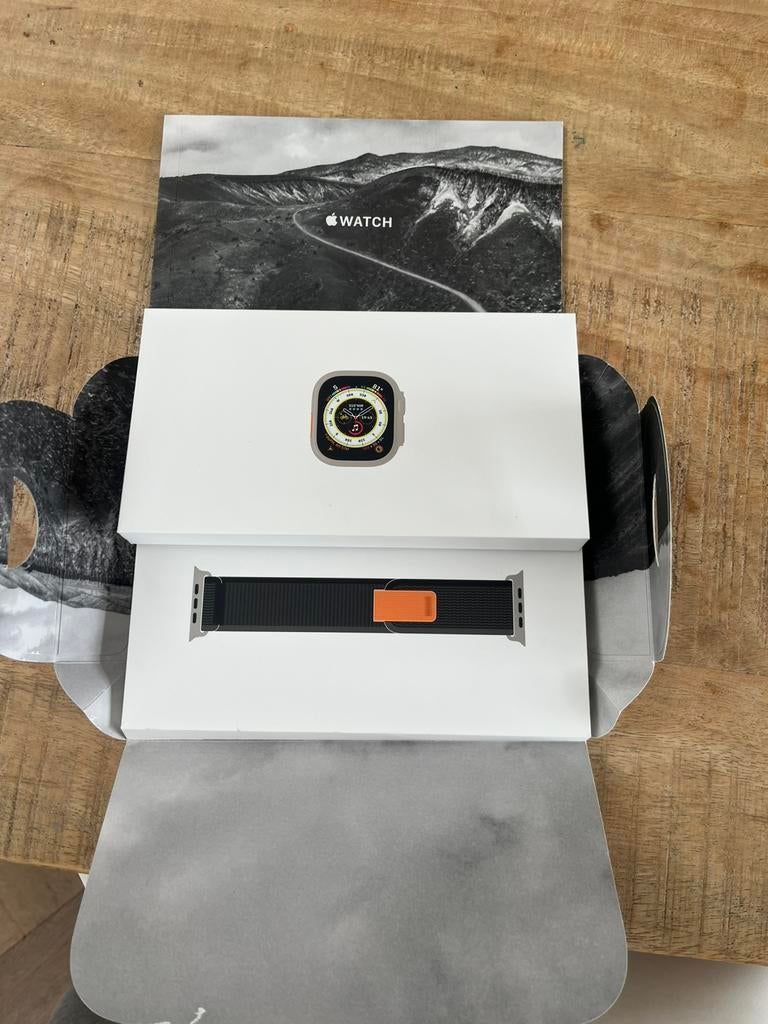 Apple Watch Ultra, Ophalen of Verzenden, Zo goed als nieuw, Zilver, IOS