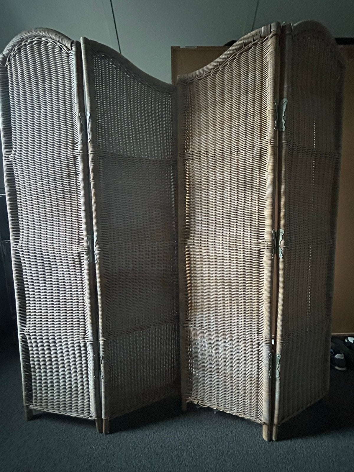 2x Rotan kamerscherm, Huis en Inrichting, Woonaccessoires | Kamerschermen, Ophalen, Gebruikt