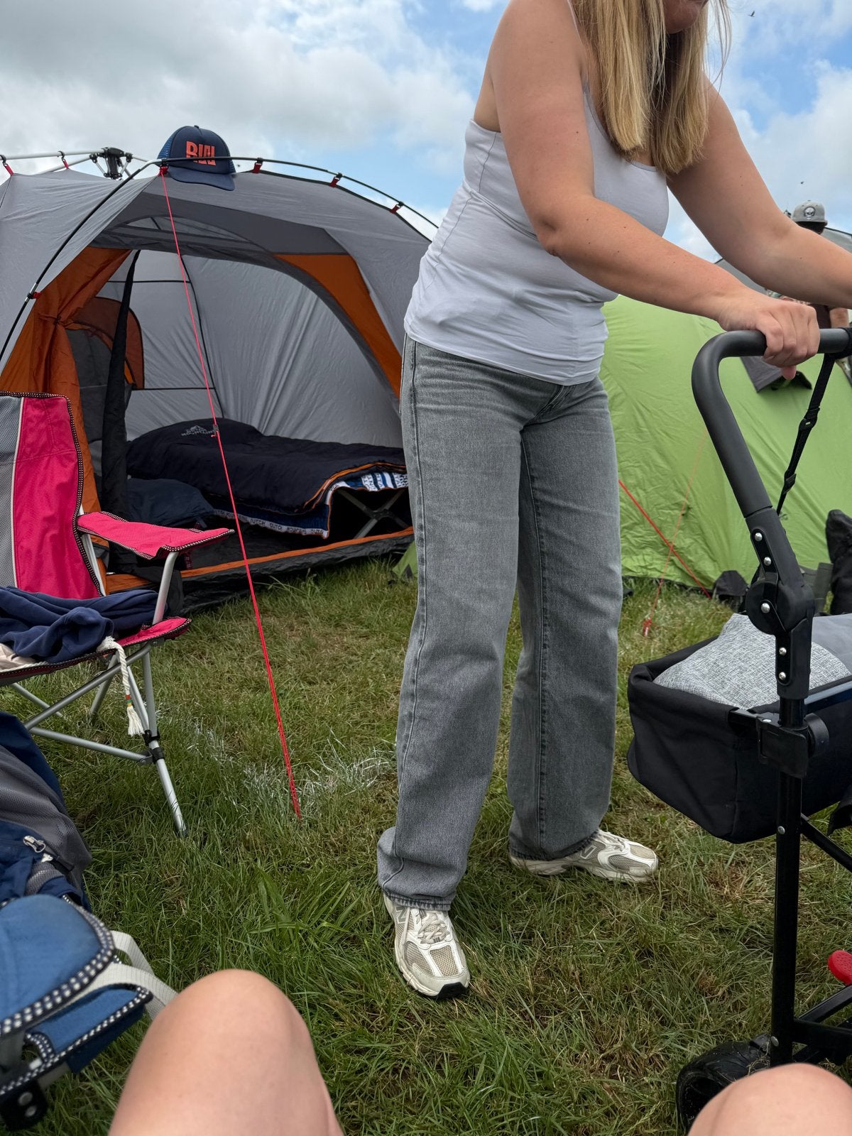 Ruime koepeltent voor 3 personen - Ideaal voor festivals, Caravans en Kamperen, Ophalen of Verzenden, Nieuw, Tot en met 3