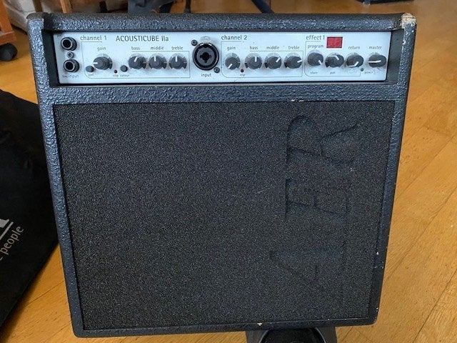 AER AcoustiCube IIa Akoestische Gitaarversterker, Ophalen, Gebruikt, Gitaar, 100 watt of meer