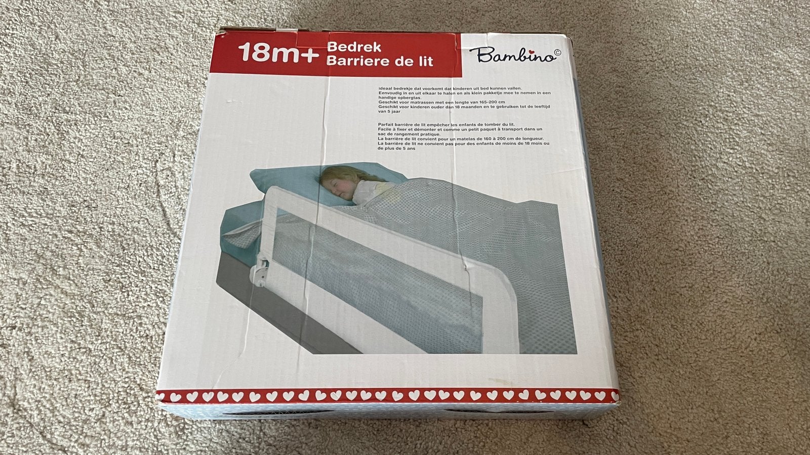 Bedhekje / Bedrek (reis variant) - Bambino, Ophalen, Zo goed als nieuw, 180 cm of meer, 85 tot 100 cm