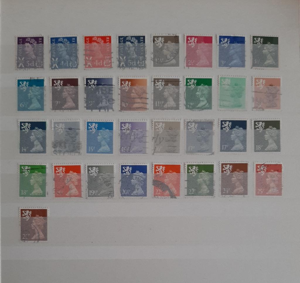Schotland Nr. 2 Gestempeld 33 Postzegels, Ophalen, Gestempeld