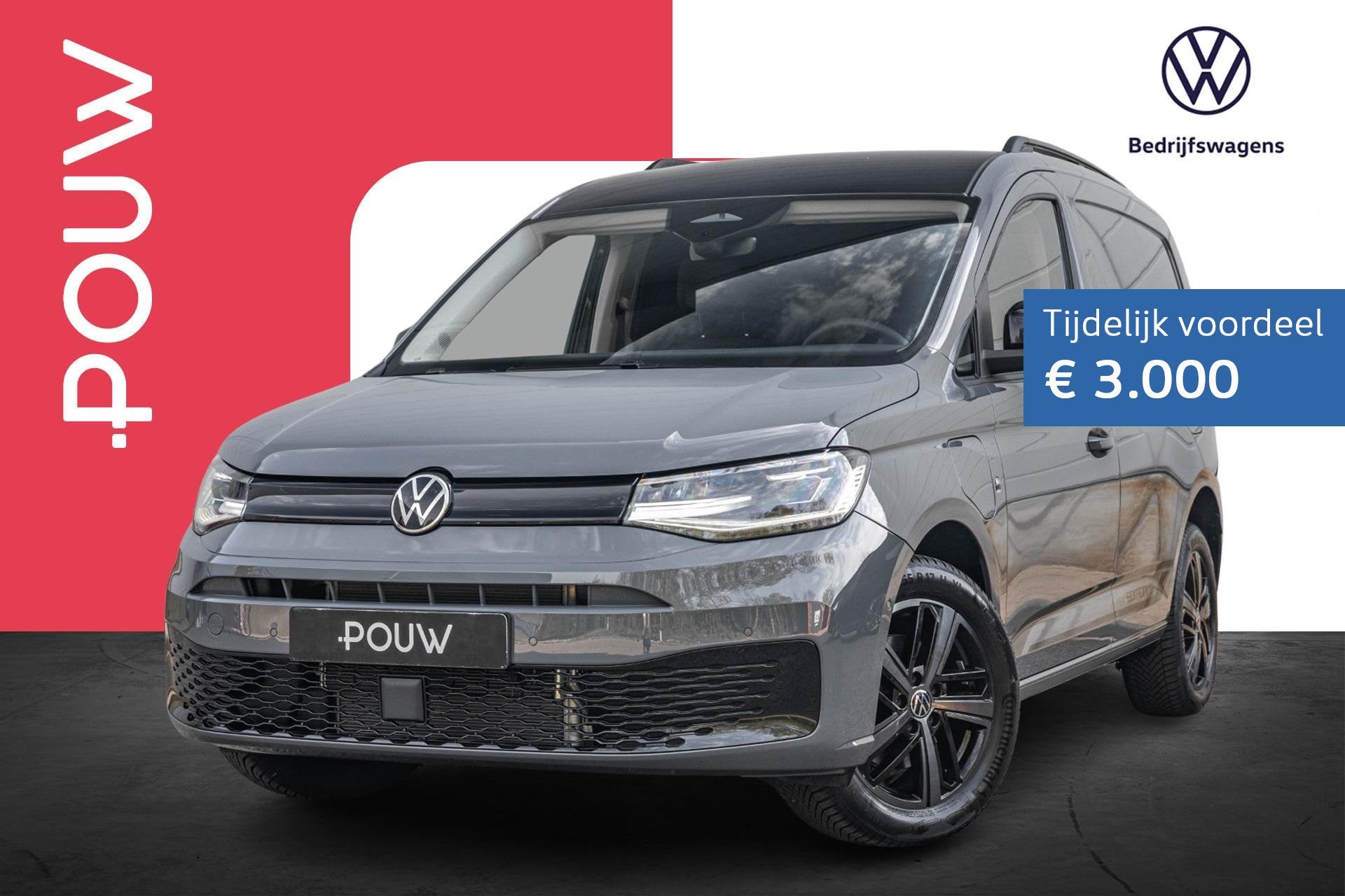 Volkswagen Caddy Cargo 1.5 TSI 150pk Hybride DSG Limited Edi, Auto's, Bestelauto's, 12 maanden, Stof, 1498 cc, 4 cilinders