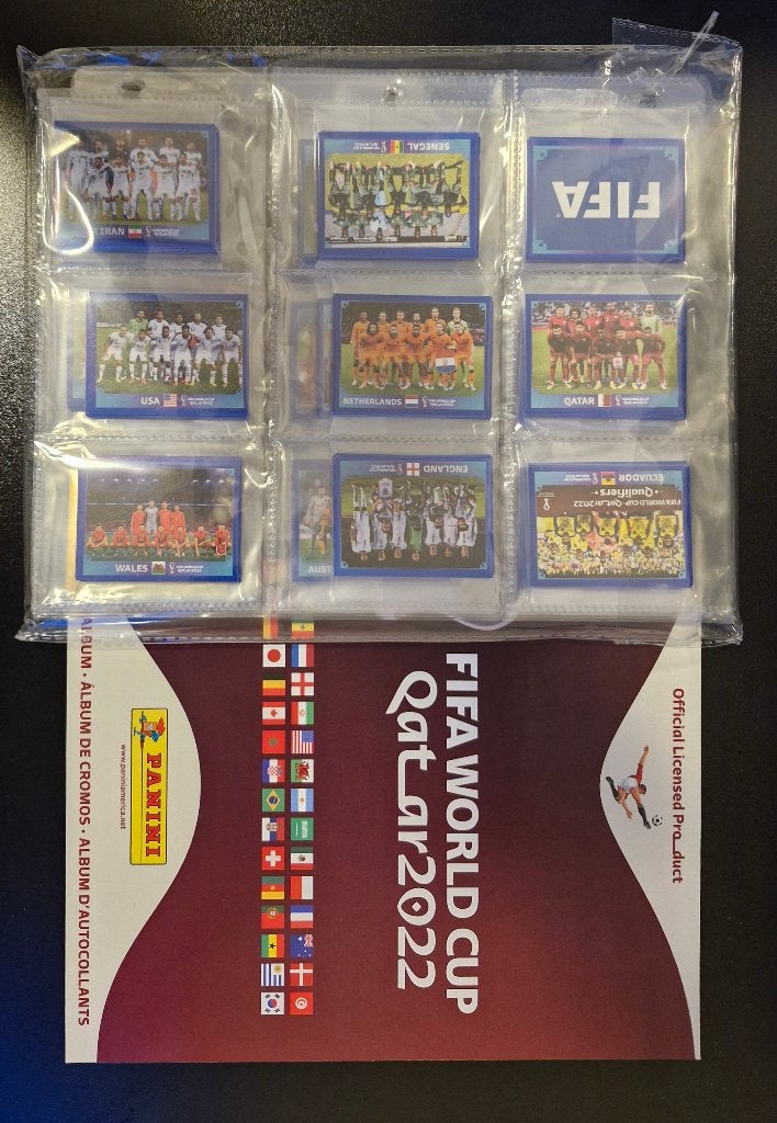 Panini Qatar 2022 USA Versie Complete set Blauwe Parallels, Ophalen of Verzenden, Nieuw, Meerdere plaatjes