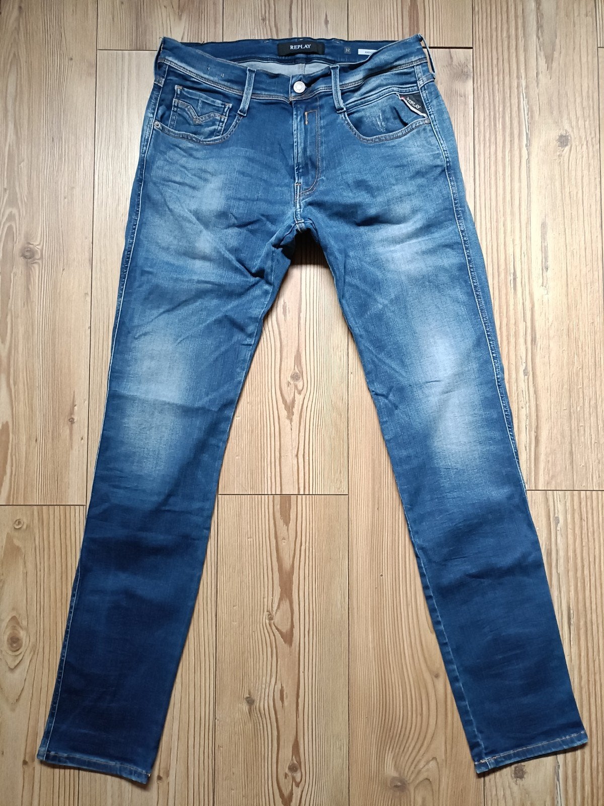 Replay anbass hyperflex maat 32-34, Ophalen of Verzenden, Zo goed als nieuw, Blauw, W32 (confectie 46) of kleiner