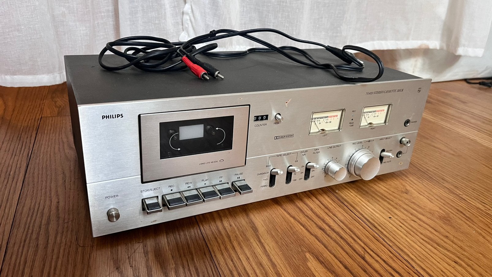 Philips N5421 Stereo Cassettedeck, Ophalen, Philips
