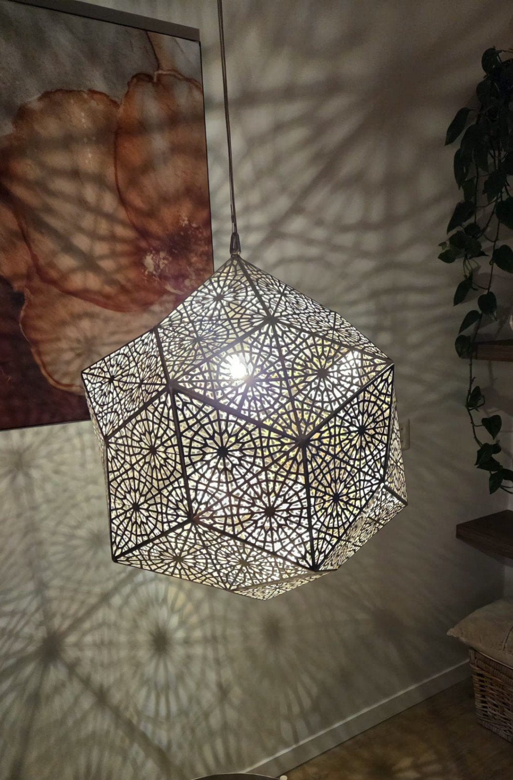 Zenza Oosterse Wisdom lamp / hanglamp, Huis en Inrichting, Ophalen of Verzenden, Zo goed als nieuw, Metaal, Arabische  , Egyptische  , Marrakech