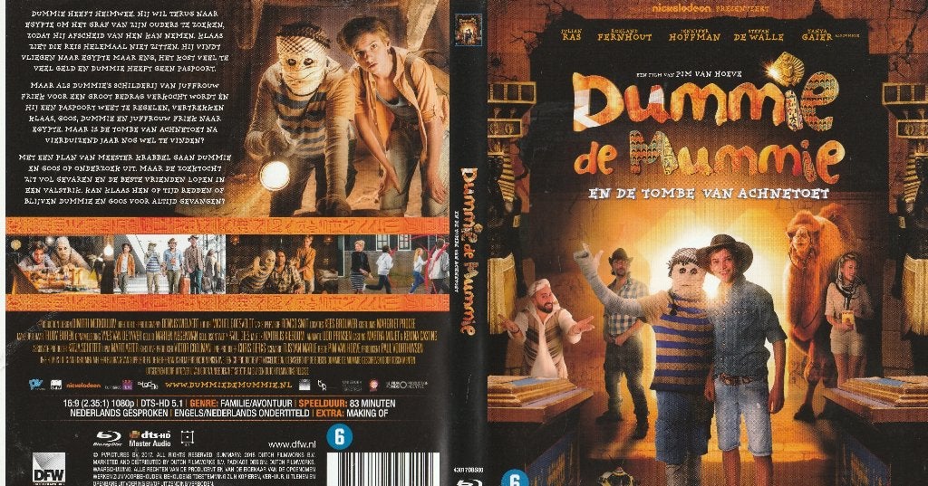 Dummie de mummie en de tombe van achnetoet blu ray, Engels, Nederlands, Film, Kinderen en Jeugd
