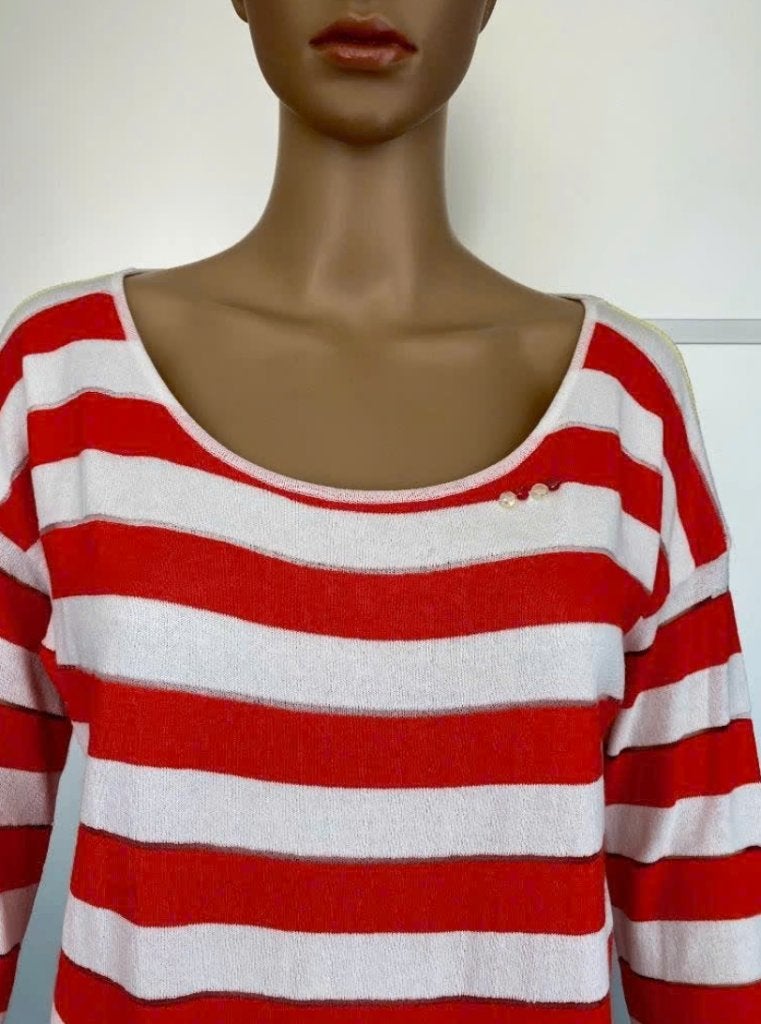 G290 Nieuw: Elisa Cavaletti: mt M=38/40 zomer-trui top rood, Maat 38/40 (M), Nieuw, Ophalen of Verzenden, Elisa Cavaletti