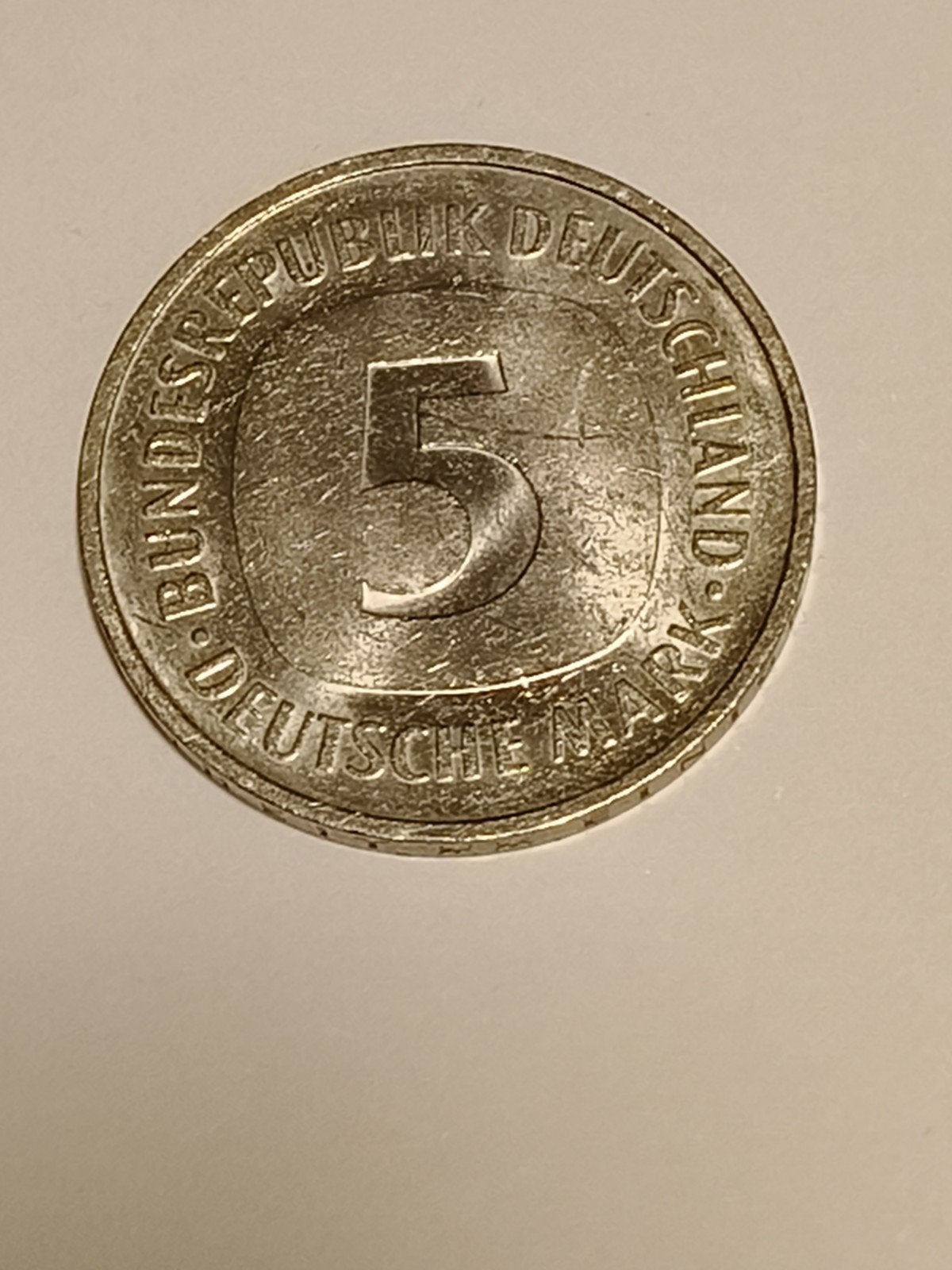 5 Duitse Mark munt uit 1994, Ophalen of Verzenden, Duitsland, Losse munt