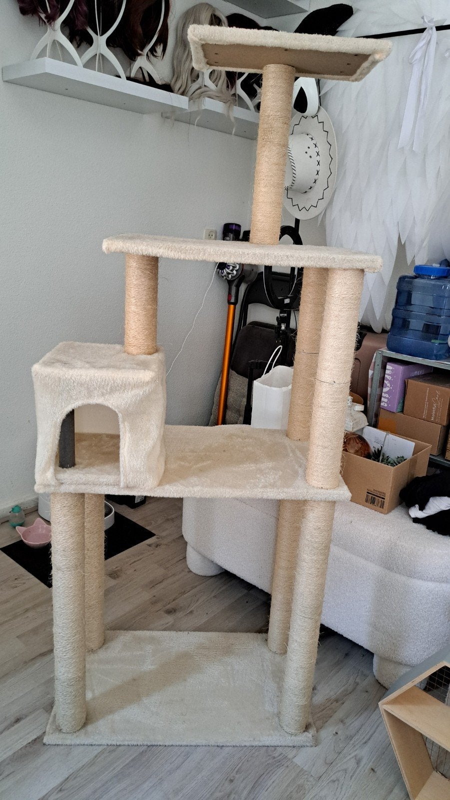 Grote krabpaal 61x35x145, Dieren en Toebehoren, Krabmeubelen, Zo goed als nieuw, Krabpaal, Ophalen