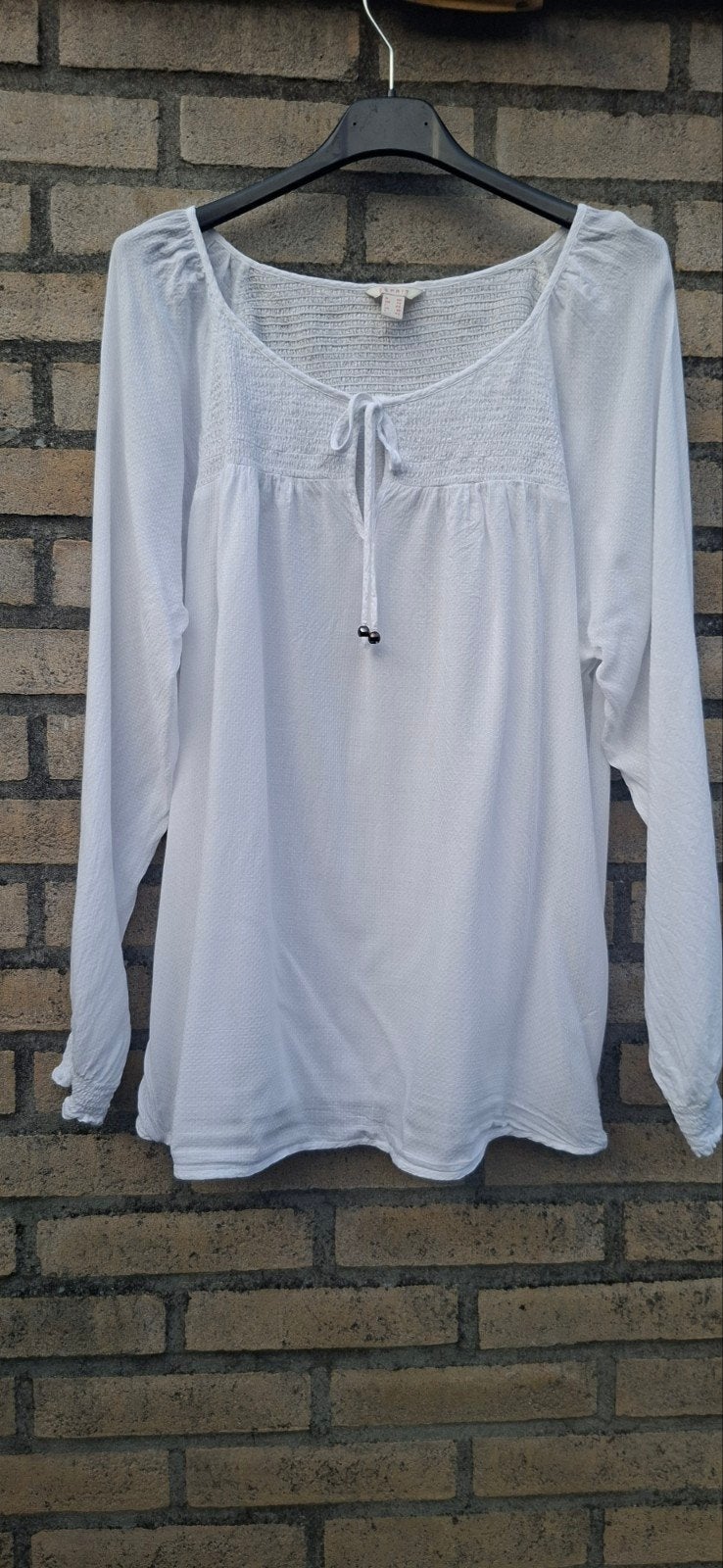Mooie witte blouse Esprit maat 40, Maat 38/40 (M), Wit, Ophalen of Verzenden, Zo goed als nieuw