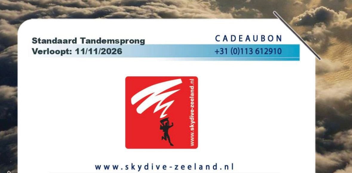 Parachute sprong Zeeland, Eén persoon