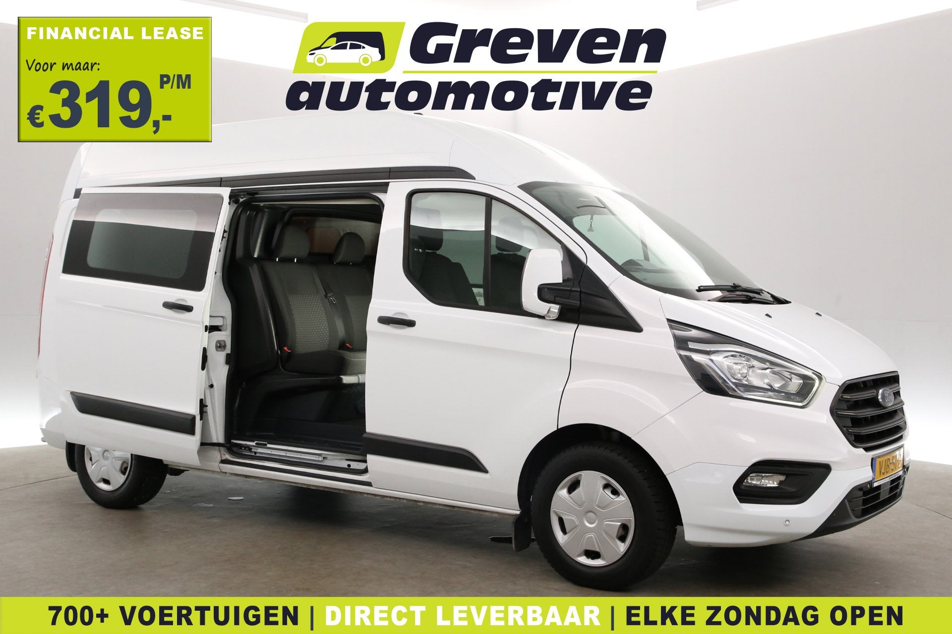 Ford Transit Custom 2.0 TDCI L2H2 | Dubbele Cabine | Airco |, Voorwielaandrijving, Euro 6, 4 cilinders, 2800 kg