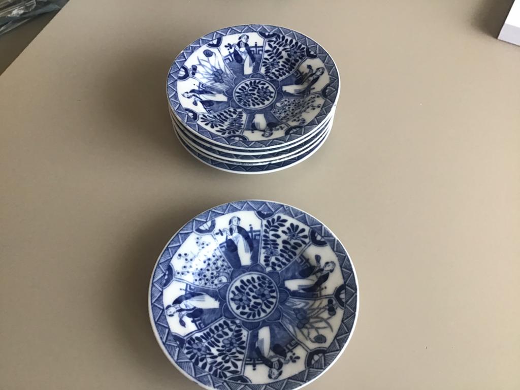 6 schaaltjes van lange lijs servies, Ophalen of Verzenden, Zo goed als nieuw, Overige materialen