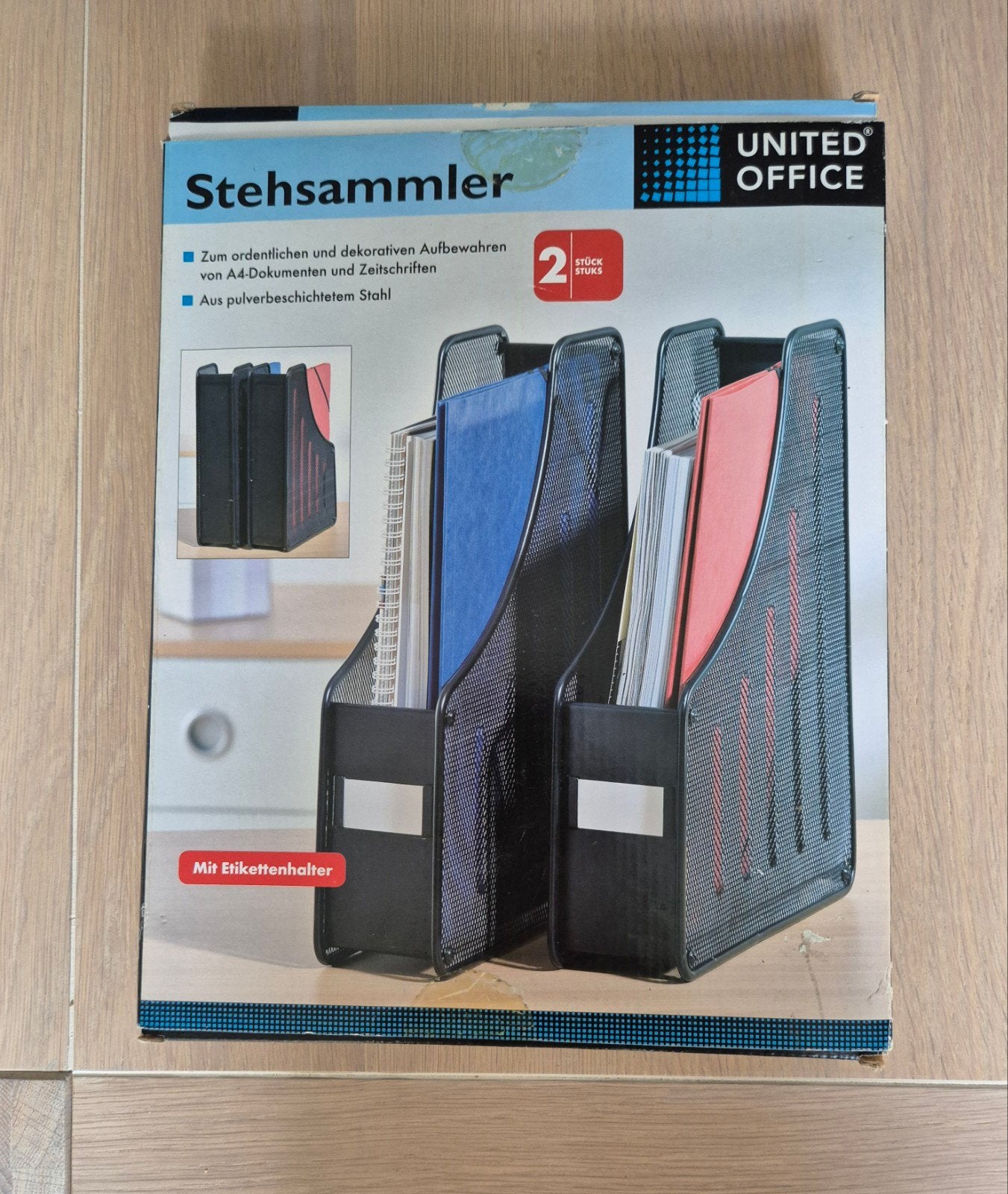 UNITED OFFICE tijdschriftenhpuder- 2 stuks, Ophalen