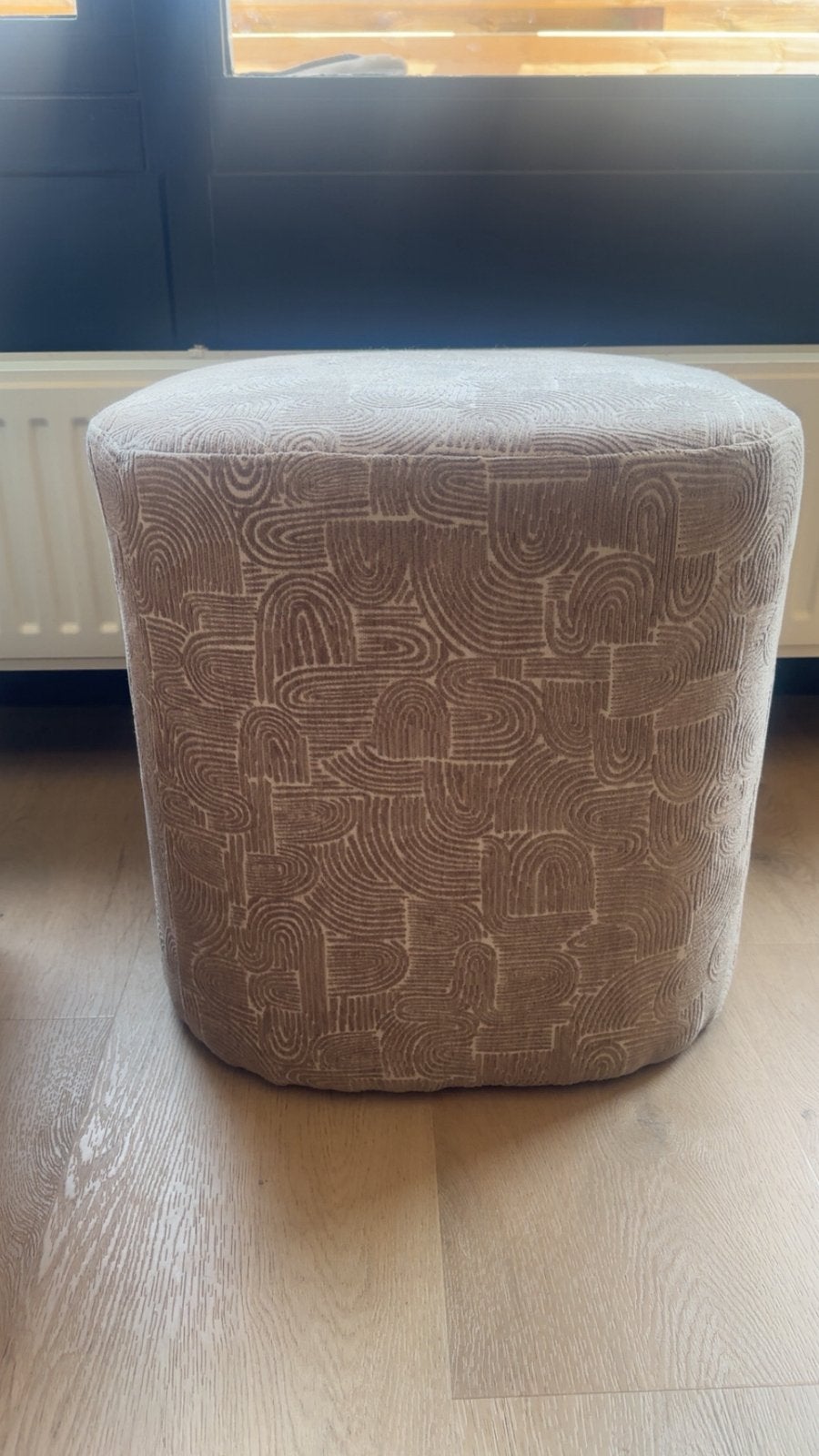 Stijlvolle Poef Noé van Karwei, Ophalen, Japandi, Minder dan 50 cm, Minder dan 50 cm