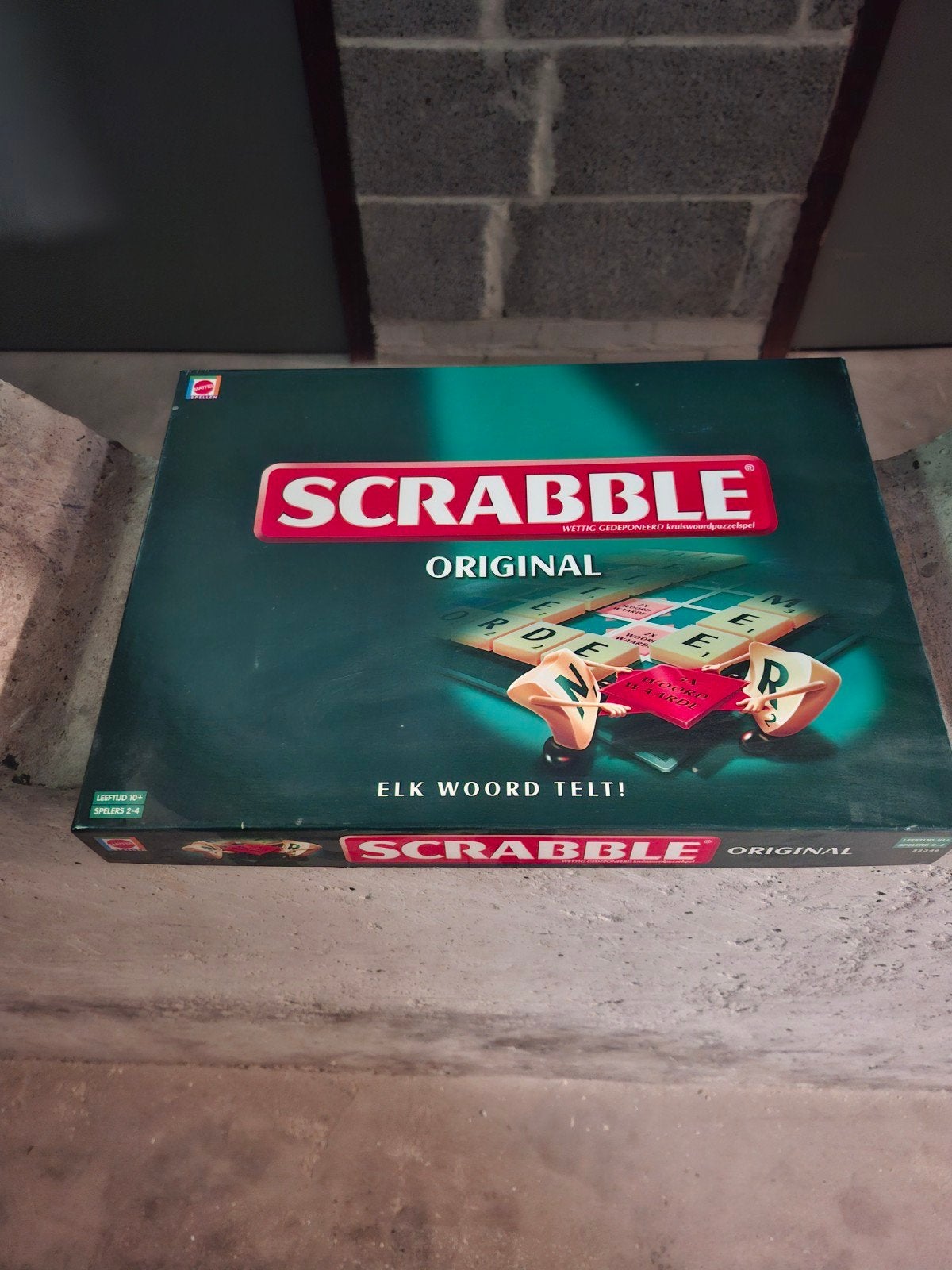 Scrabble Original Bordspel - Compleet en in goede staat, Een of twee spelers, Ophalen of Verzenden, Gebruikt, Mattel
