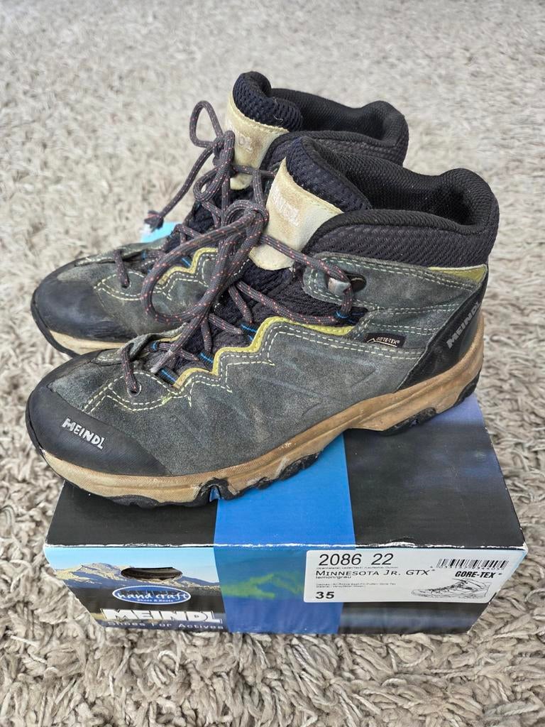 Meindl bergschoenen kind maat 35 Minnesota Jr. GTX, Ophalen, Gebruikt, Schoenen