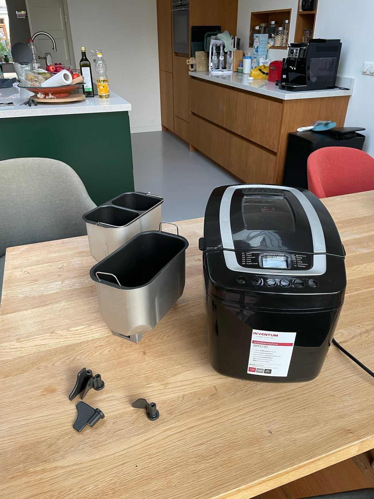 Inventum BM121B Broodbakmachine - 12 programma's, 1200g, Witgoed en Apparatuur, Broodbakmachines, Met timer, 800 tot 1200 gram deeg