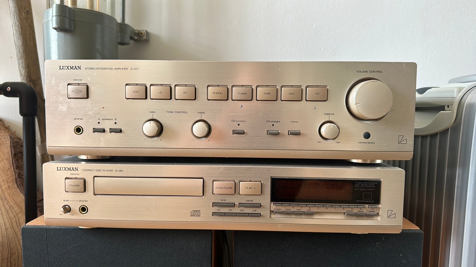 Luxman versterker, cd speler, wharfedale speakers, Audio, Tv en Foto, Overige merken, Gebruikt, Ophalen of Verzenden, 60 tot 120 watt
