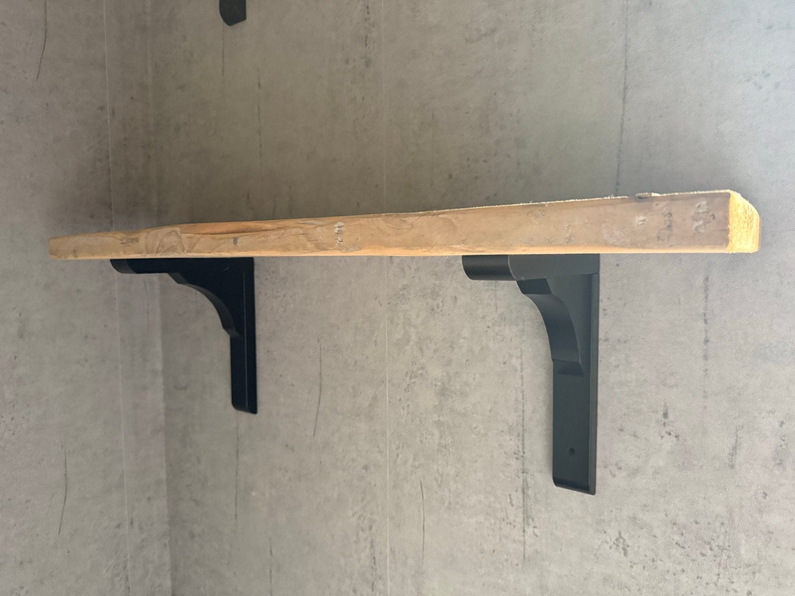 Sloophouten boekenplanken met steunen, Met plank(en), Zo goed als nieuw, Minder dan 25 cm, Minder dan 100 cm