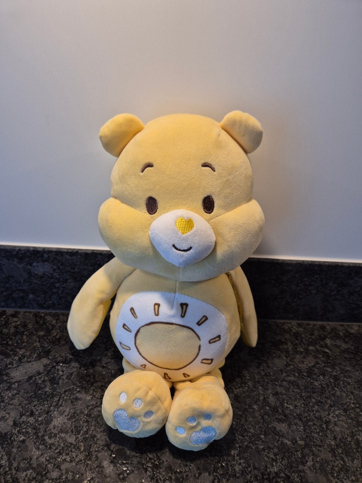 Care Bears - Knuffel Troetelbeer Funshine met rammelaar, Ophalen of Verzenden, Overige typen