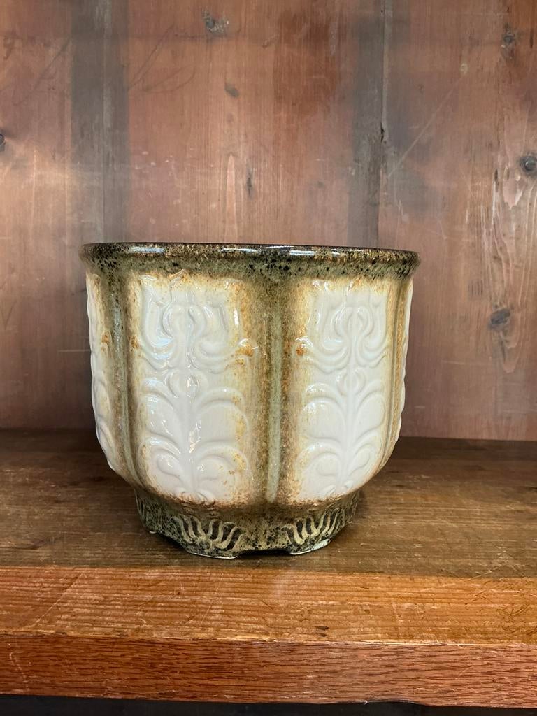 Vintage bloempot Scheurich ,tulpdecor 810-17, Antiek en Kunst, Ophalen of Verzenden