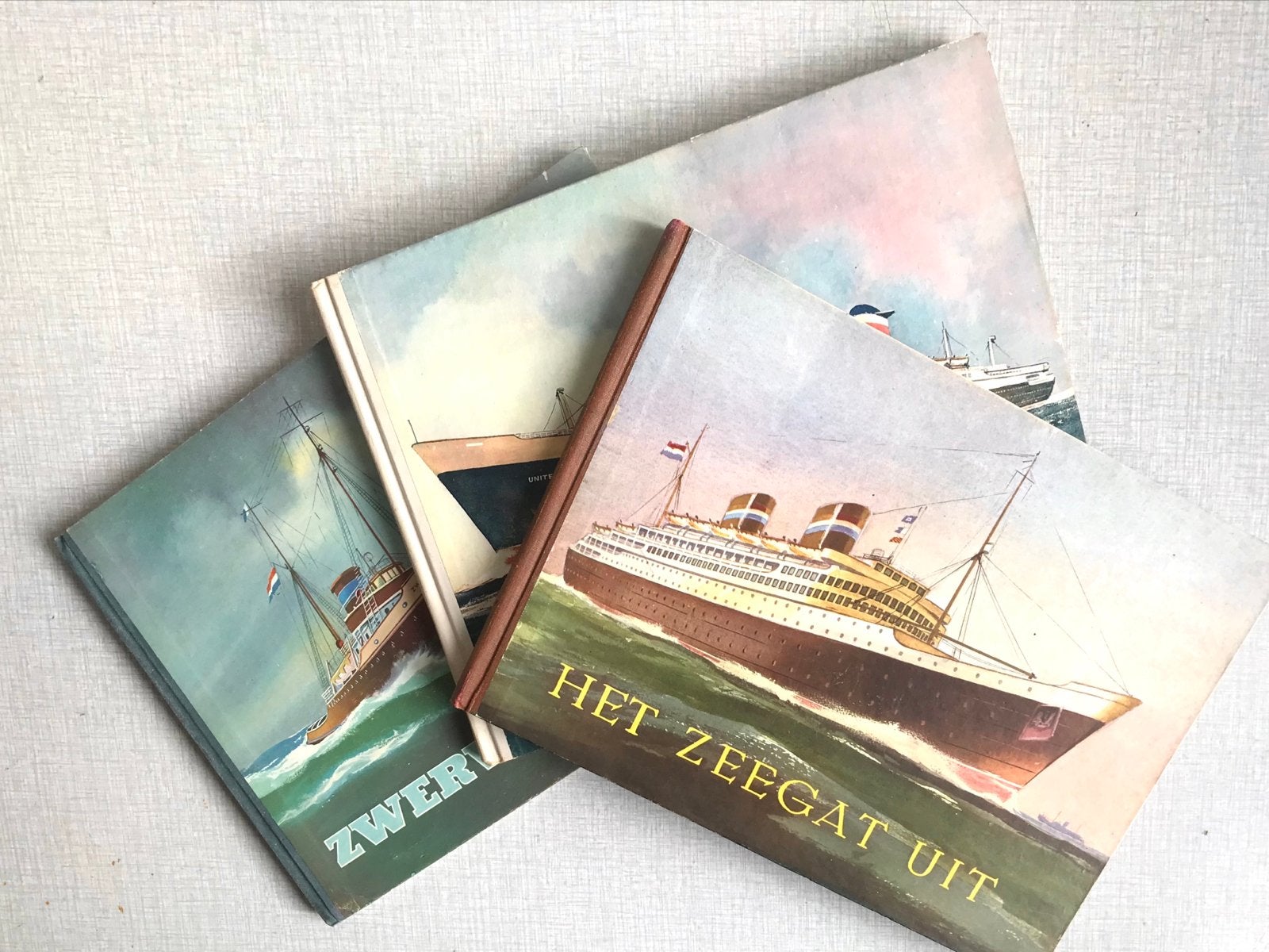 3 scheepvaart albums in prachtige staat, Verzamelen, Scheepvaart, Verzenden, Zo goed als nieuw, Boek of Tijdschrift