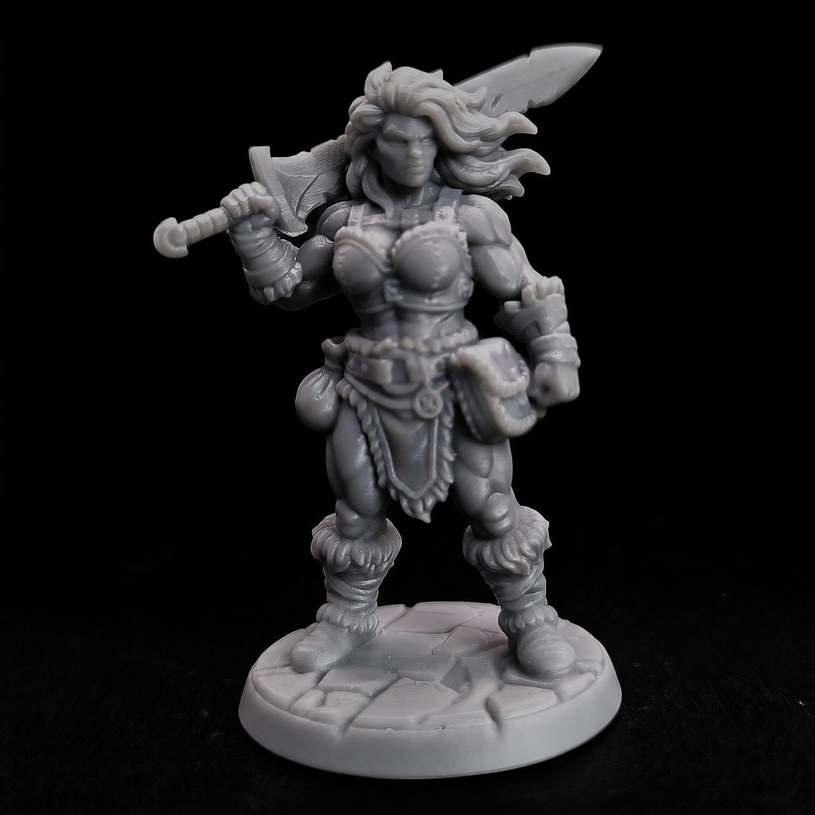 barbarian woman Miniature D&D HQ dungeon's and dragons, Ophalen of Verzenden, Overige soorten