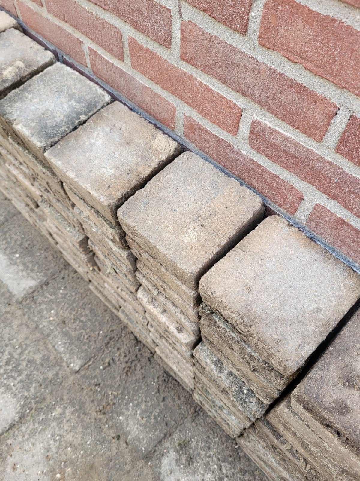 Koppelstones 14.5x14.5 cm - GRATIS, Tuin en Terras, Ophalen, Gebruikt, 5 tot 10 m², Beton