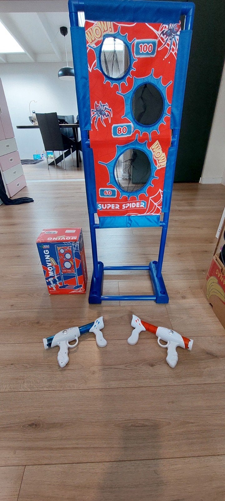 Super leuk schietspel met bewegend doel en foam ballen, Ophalen of Verzenden