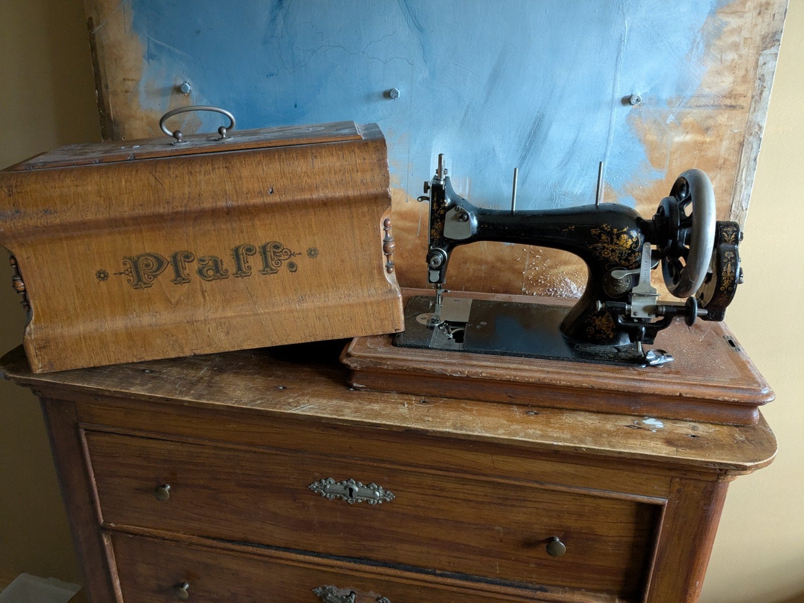 Vintage Pfaff naaimachine, Antiek en Kunst, Ophalen