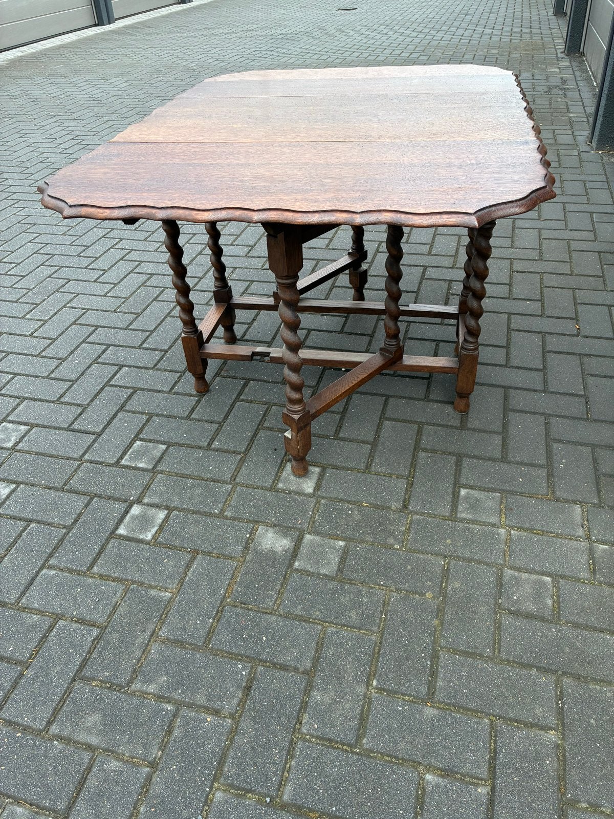 Antieke Engelse Gateleg Tafel - Eikenhout, Ophalen
