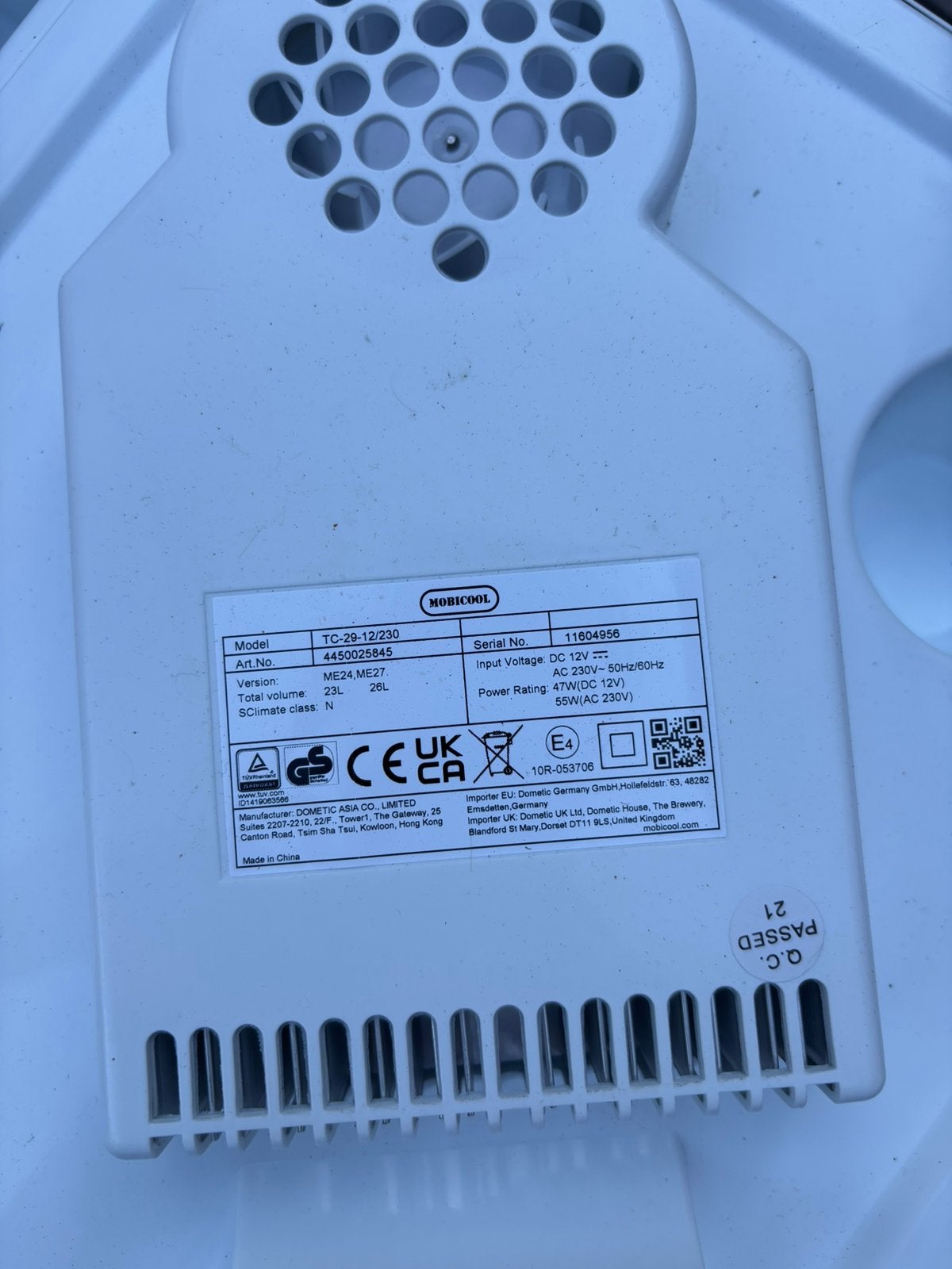 Electrische koelboks 220volt en 12volt., Caravans en Kamperen, Koelboxen, Ophalen of Verzenden, Zo goed als nieuw, Elektrisch