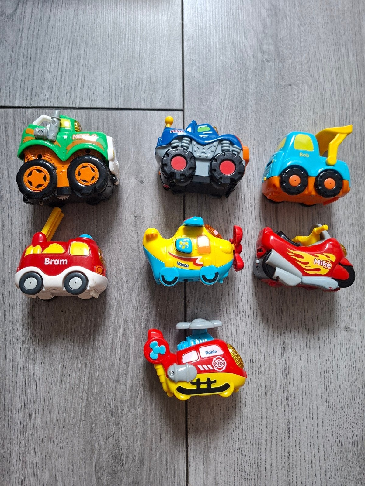 VTech Toet Toet Auto's - Complete set van 7 voertuigen, Ophalen of Verzenden, Gebruikt