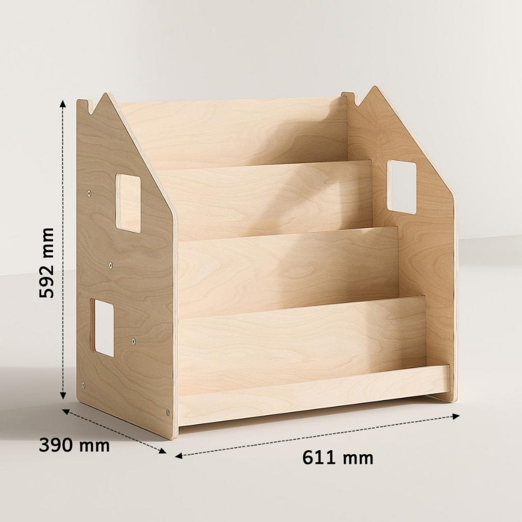 Kinderboekenrek – Kinderboekenkast op Kinderhoogte, Kinderen en Baby's, Kinderkamer | Commodes en Kasten, Minder dan 90 cm, Minder dan 75 cm