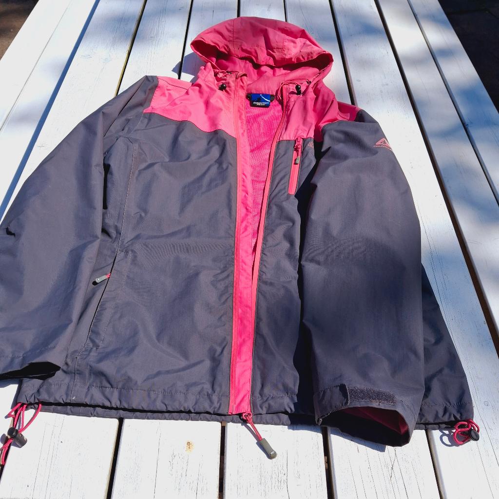 Mountain Peak, regenjas, grijs/roze., Ophalen of Verzenden, Gebruikt, Regenjas, Dames