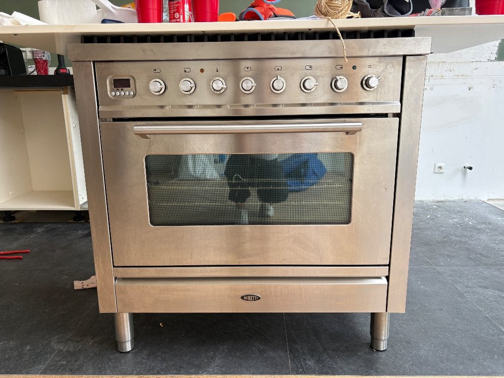 Boretti gasfornuis, Witgoed en Apparatuur, Fornuizen, Ophalen, Gebruikt, 60 cm of meer, Gas