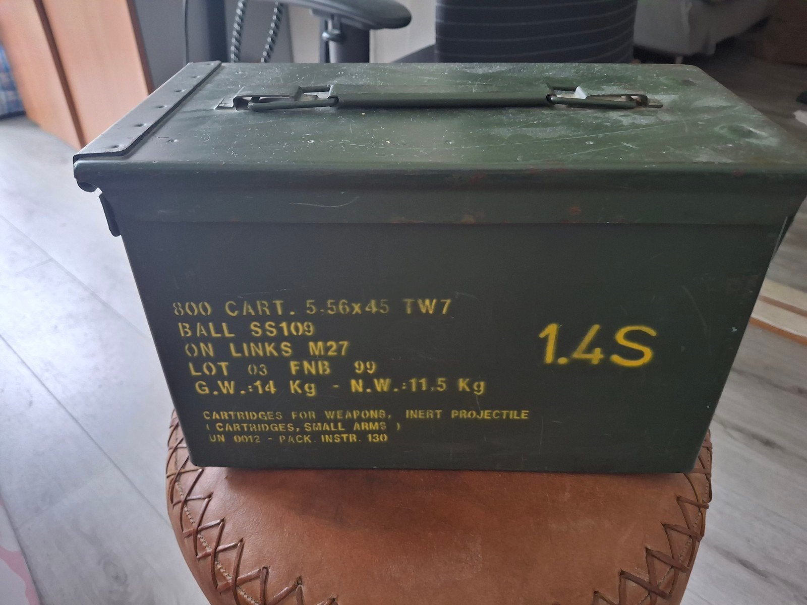 Munitiekist Militair Groen, Ophalen of Verzenden, Gebruikt