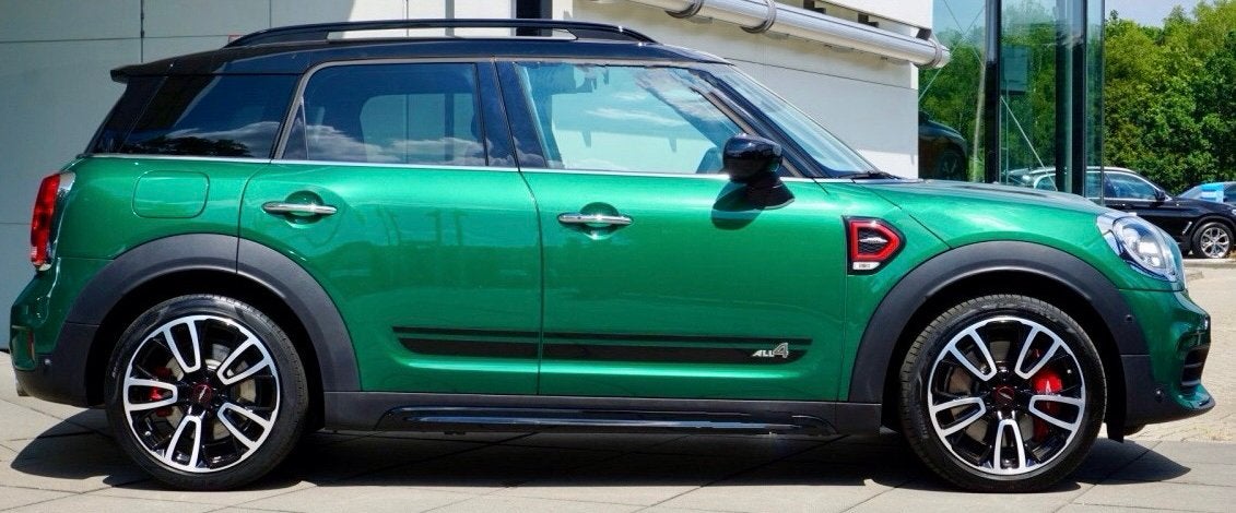 Mini Countryman 2.0 JCW 306pk All4 Aut. 2019 Groen, Automaat, 1998 cc, Zwart, Leder