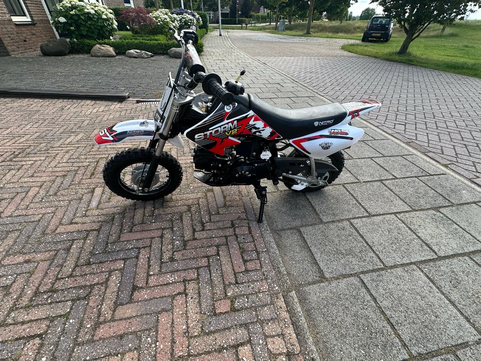 90cc 4-takt Storm Minicrossmotor 2023 - Zo goed als nieuw!, Fietsen en Brommers, Minibikes, Midibikes en Pitbikes, Zo goed als nieuw