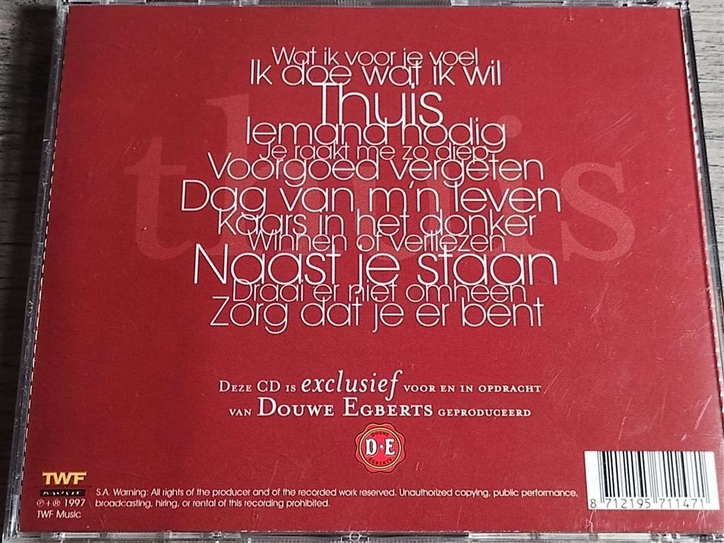 Edsilia Rombley ‎– Thuis, Ophalen of Verzenden, Zo goed als nieuw, Levenslied of Smartlap